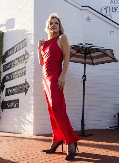 Styled woman - Red Dress